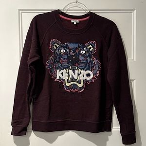 Kenzo Tiger Burgundy Sweater - Medium